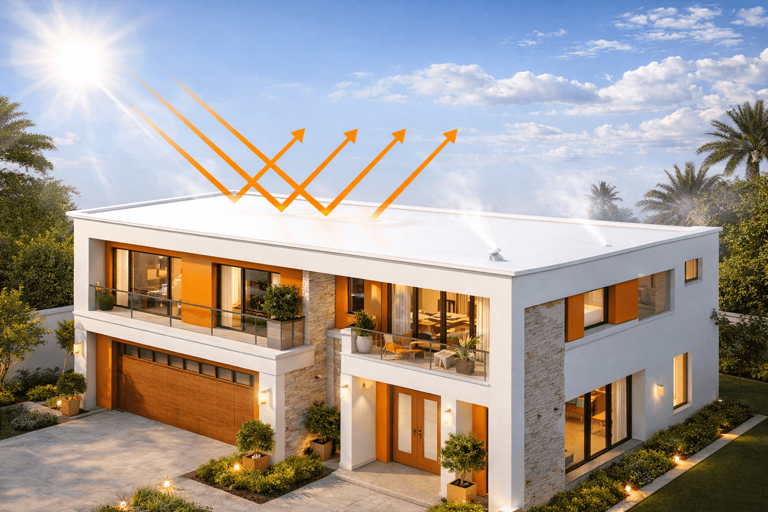 Waterproof roof and cooling by Happy Home Interiors